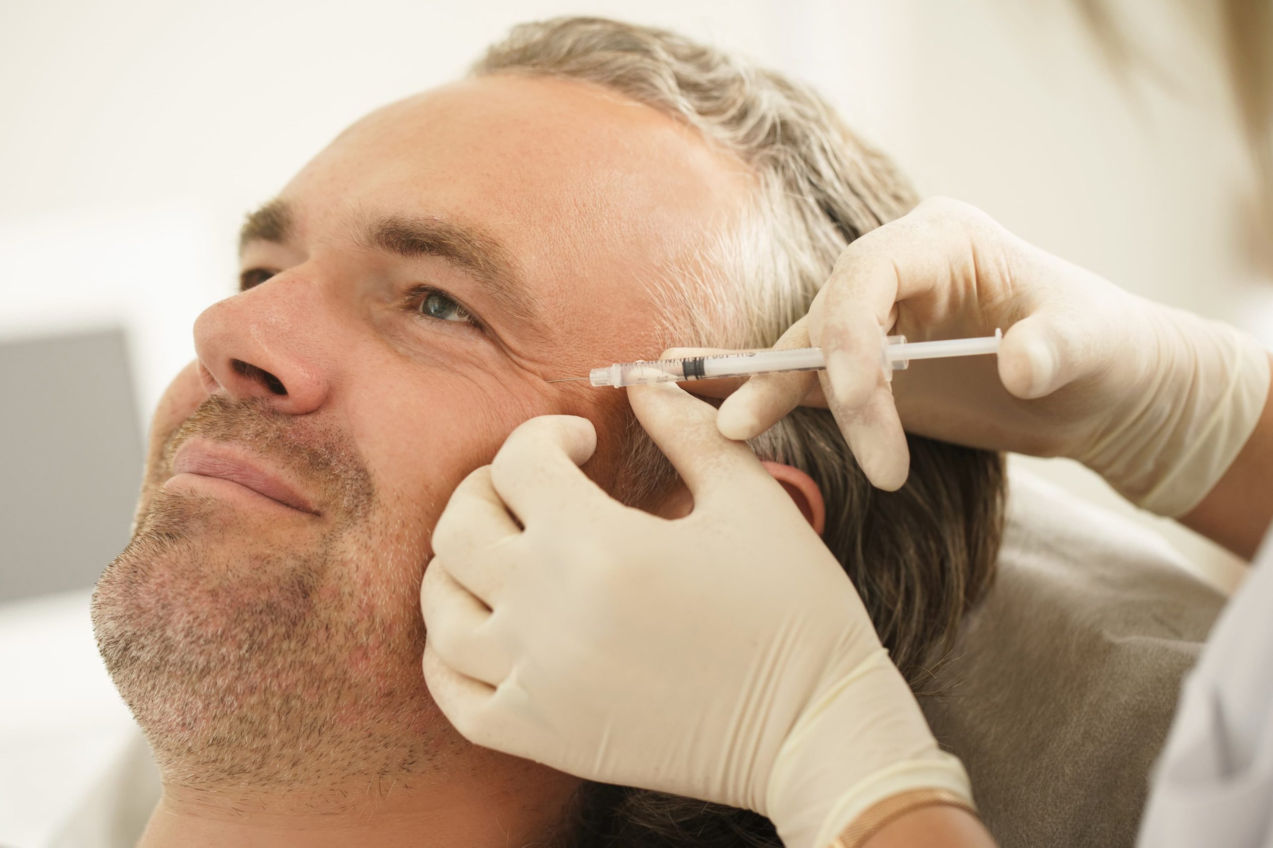 man eye injection