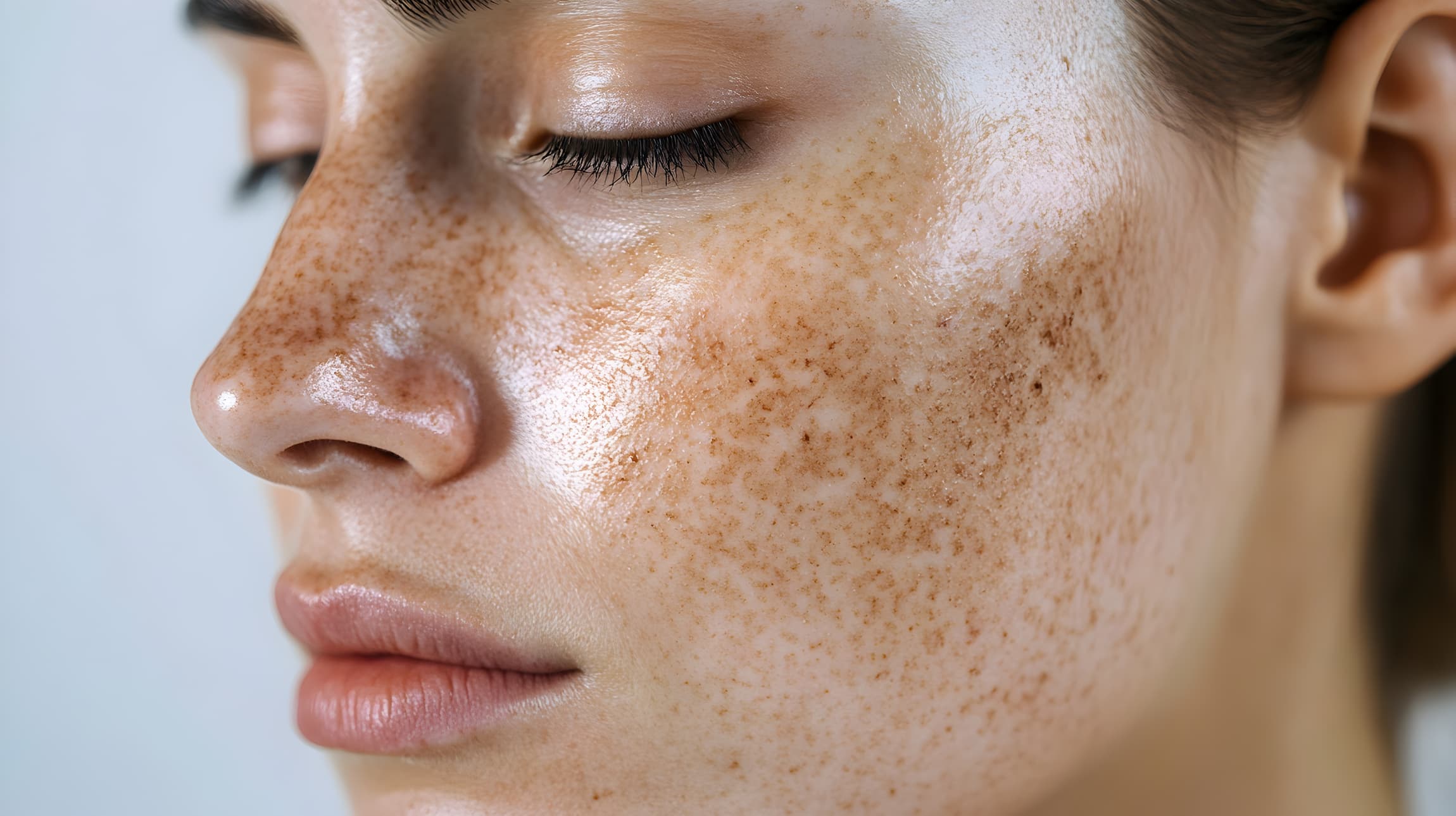 A woman with hyperpigmentation and melasma, one of the conditions SkinPen microneedling can improve in Jacksonville