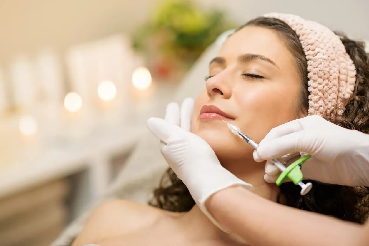 A dermal filler treatment being performed at Coastal Health & Medical Spa in Jacksonville