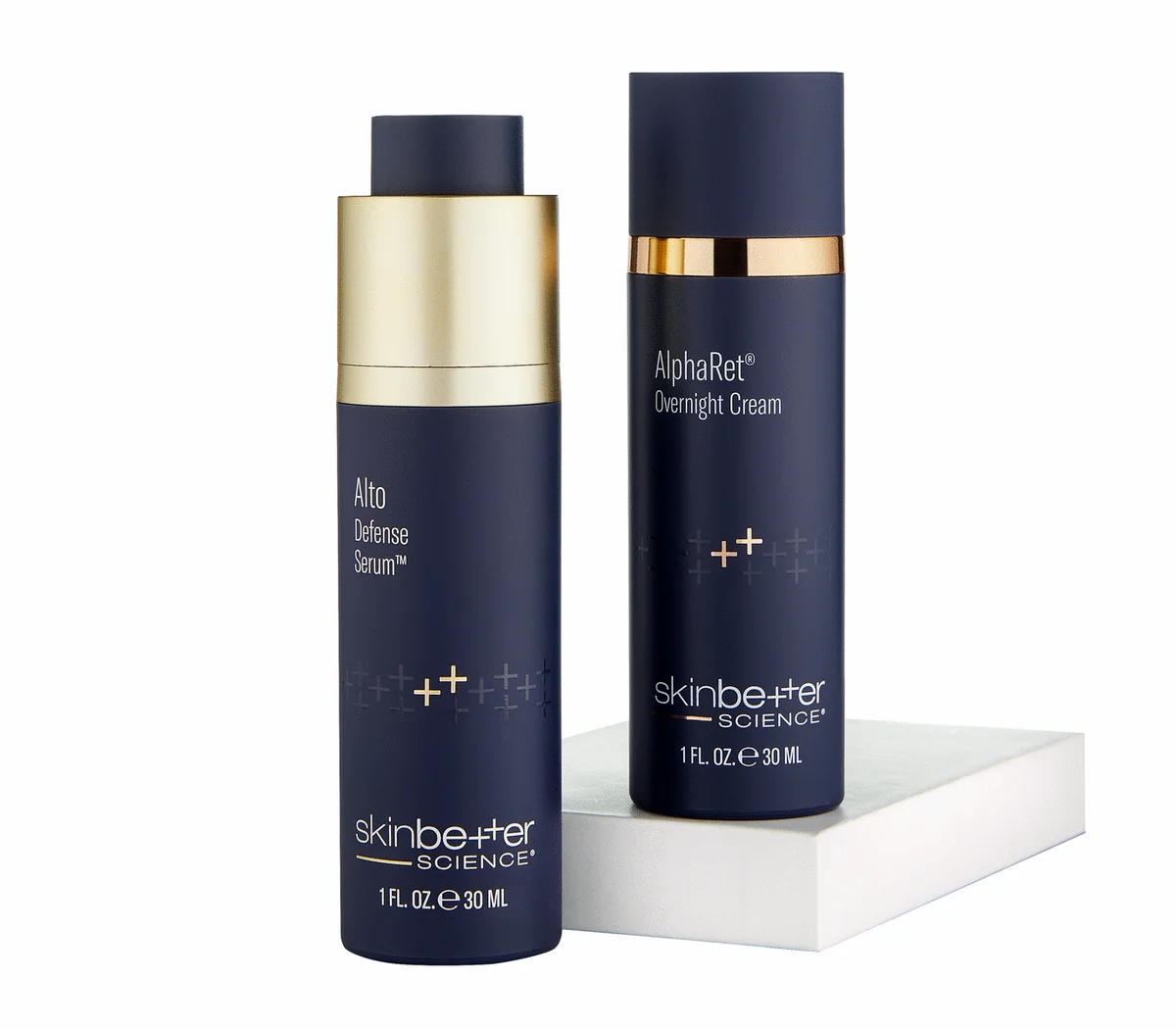 Skinbetter Science A-Team Duo: AlphaRet Overnight Cream and Alto Defense Serum (image courtesy of Skinbetter Science)