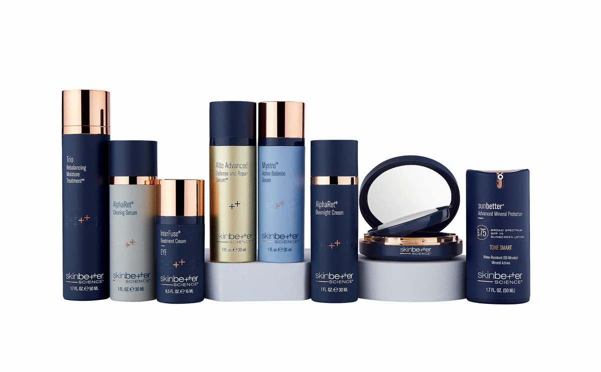 Skinbetter Science product collection carried by Coastal Health & Medical Spa in Jacksonville, FL (image courtesy of Skinbetter Science)