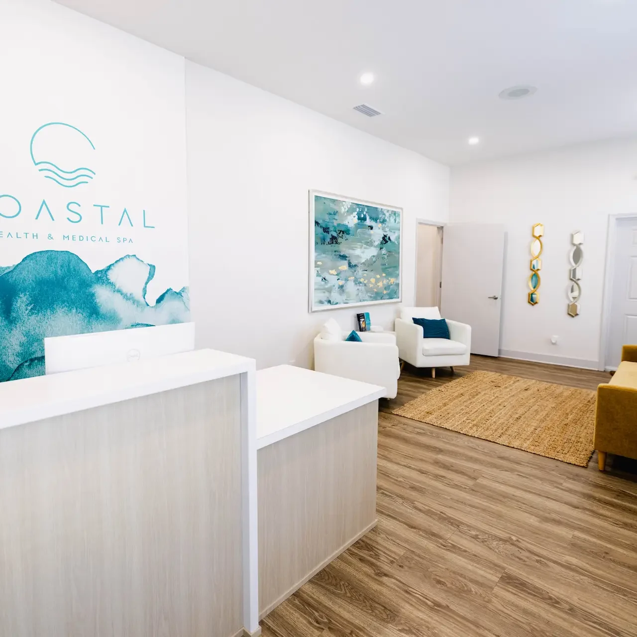 Coastal Health and Medical Spa lobby interior