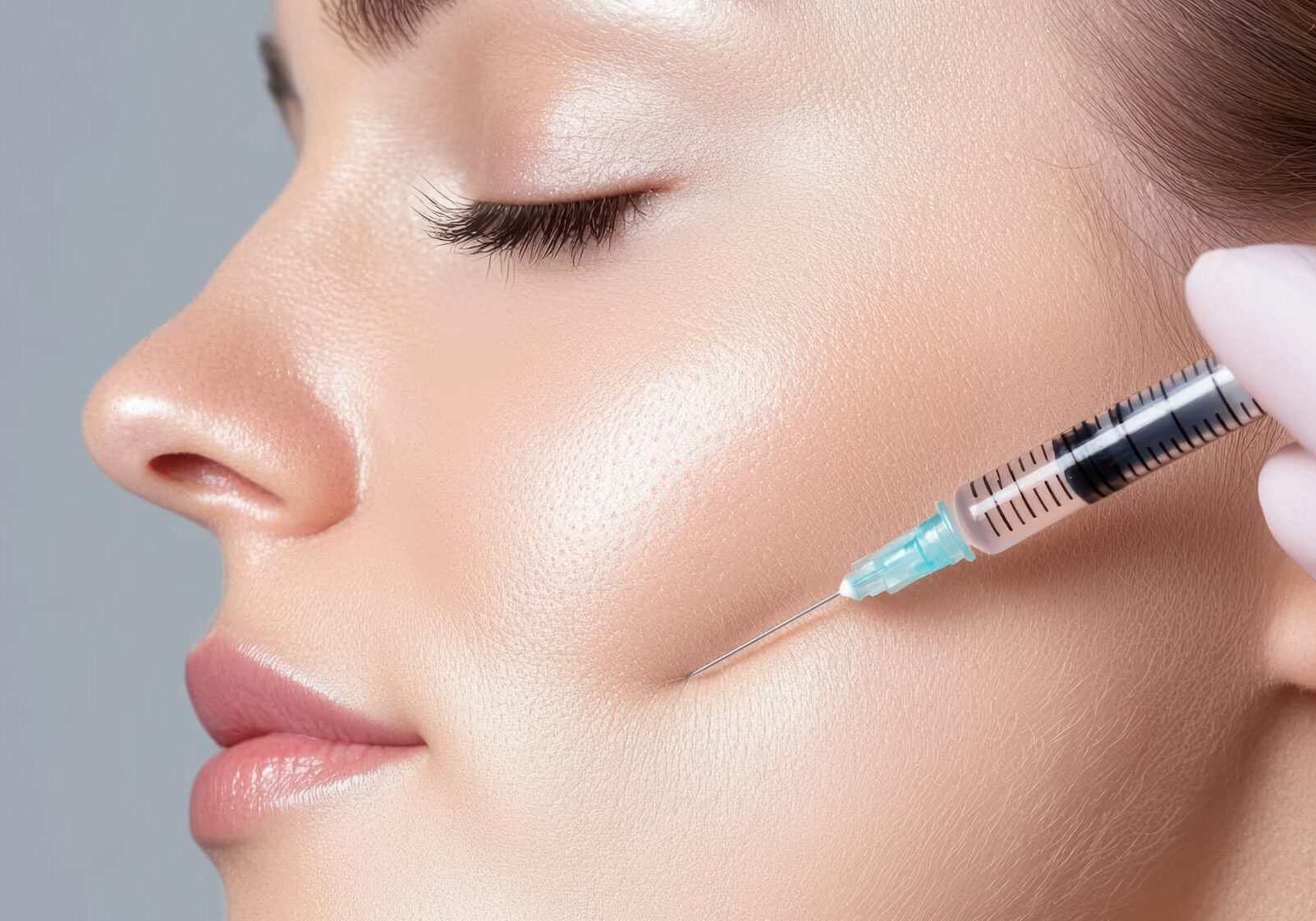 Woman getting Restylane Contour injections in Jacksonville