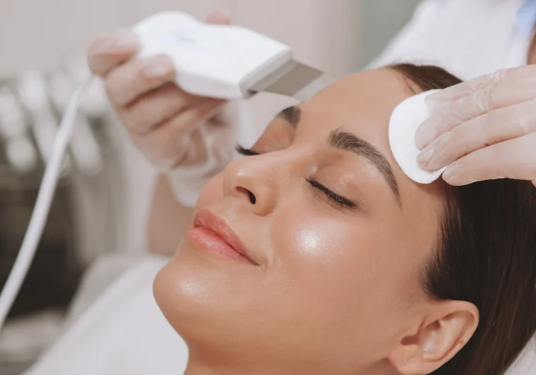 Glass skin facial treatment in progress at Coastal Health & Medical Spa in Jacksonville, FL